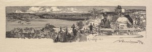 Fontainebleau-skogen: Solledalen La Forêt de Fontainebleau: La Vallée de la Solle, 1890. av Auguste Louis Lepère