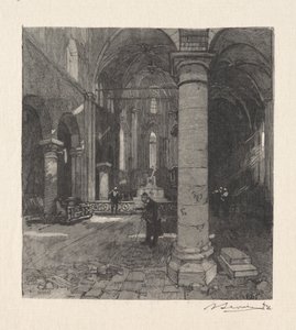 Kyrkans inre av Auguste Louis Lepère