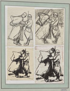 Joffre, far till soldaten av Auguste Louis Lepère