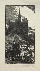 LAbreuvoir vid Point St. Louis. av Auguste Louis Lepère