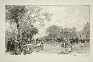 Avenue des Champs-Elysees. av Auguste Louis Lepère
