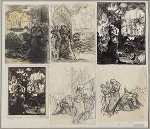 Branden i Louvain av Auguste Louis Lepère