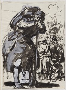 Retreaten efter Charleroi... av Auguste Louis Lepère