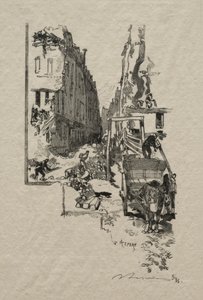 Rue Victor Cousin. av Auguste Louis Lepère