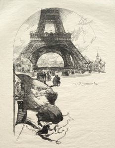 Eiffeltornet. av Auguste Louis Lepère