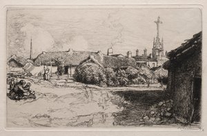 Golgata, St. Jean-de-Mont, 1909. av Auguste Louis Lepère