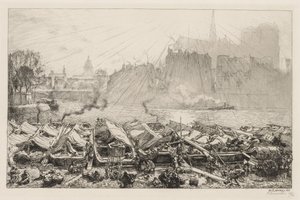 Den stora äppelmarknaden av Auguste Louis Lepère