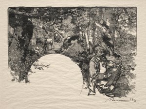 Målarna, 1890. av Auguste Louis Lepère
