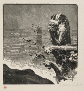 Stryge of Notre Dame av Auguste Louis Lepère