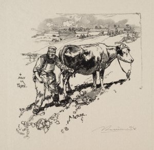 Mjölkhandlaren av Auguste Louis Lepère