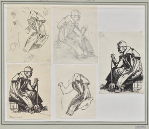 kung Peter av Serbien av Auguste Louis Lepère
