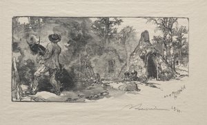 Charbonnieres, 1887. av Auguste Louis Lepère