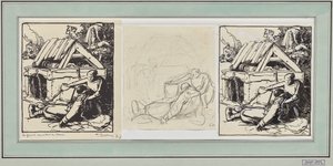 Kvinnor som samlar in de sårade av Auguste Louis Lepère