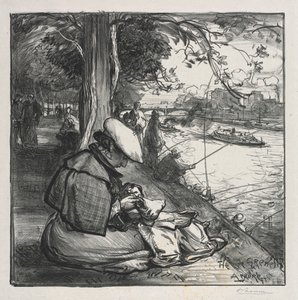 Ön Grenelle, 1898. av Auguste Louis Lepère