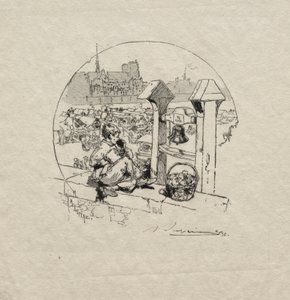Apple Market, nr 2. av Auguste Louis Lepère