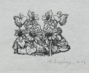 Parisalmanackan, 1897: Stjärtstycke, sommar av Auguste Louis Lepère