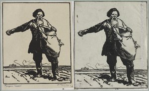 rysk bonde av Auguste Louis Lepère