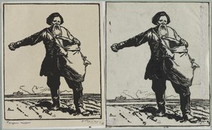 Rysk bonde, 1914. av Auguste Louis Lepère