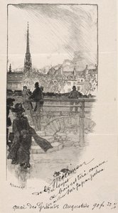 Quai des Grands Augustins av Auguste Louis Lepère