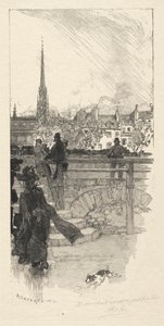 Quai des Grands Augustins, Paris av Auguste Louis Lepère