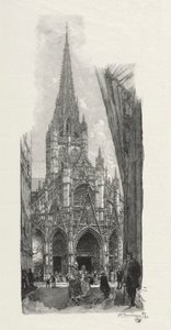 Illustrerad Rouen: Church of Saint Maclon, 1896. av Auguste Louis Lepère