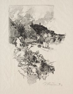Vägen till Versailles. av Auguste Louis Lepère