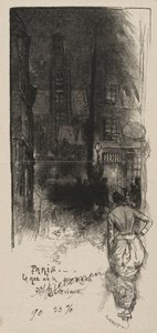 Rue de la Montagne, St. Genevieve. av Auguste Louis Lepère