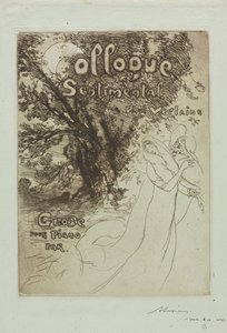 Sentimental Samtal av Paul Verlaine av Auguste Louis Lepère