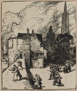 Belägring av Maubeuges av Auguste Louis Lepère
