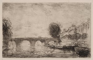 Solnedgång vid Pont Marie av Auguste Louis Lepère