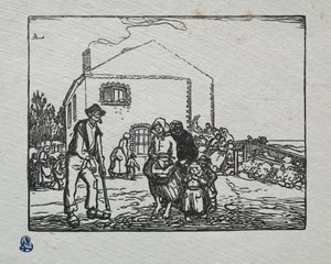 Tiggarna i sista huset av Auguste Louis Lepère