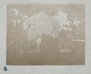 Tiggarna i det sista huset, 1905. av Auguste Louis Lepère