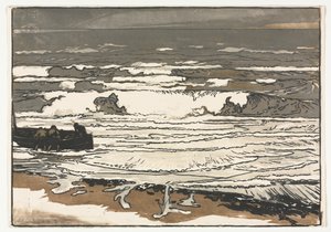 The Breaking Waves, Tide of September 1901 av Auguste Louis Lepère