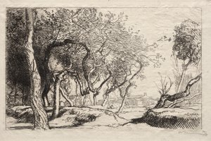 Det vridna trädet, 1915. av Auguste Louis Lepère