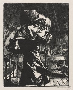 Kriget 1914. Första serien. Kejsar Vilhelm i vrede, 1915. av Auguste Louis Lepère