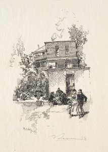 En Guinguette. av Auguste Louis Lepère