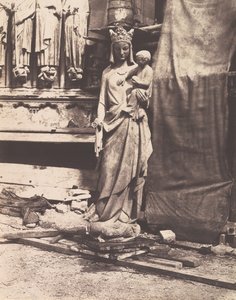 [Skulptur av Jungfru och barn, Notre Dame, Paris], 1853-1854.