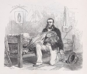 Den gamla flaggan från The Complete Works of Béranger, 1836. Skapare: Auguste Raffet, Lacoste, Eugène Guillaumot. av Auguste Raffet, Lacoste, Eugène Guillaumot