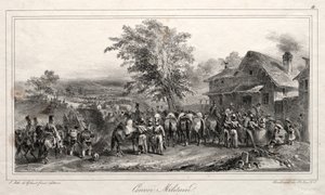 Album för 1831: Militär konvoj, 1831. av Auguste Raffet