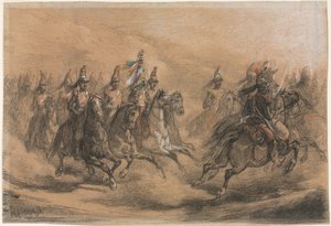 Kavalleriladdning av Auguste Raffet