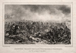 Red Lancers sista anfall vid Waterloo.