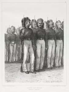 Turkiskt infanteri, chassörer, 1837. av Auguste Raffet