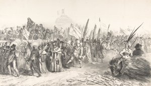 Den stora recensionen av Juste-Milieu Passing La Caricature, 30 oktober 1832 Gran..., oktober 1832