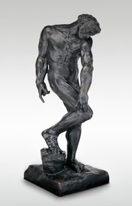 Adam, modellerad 1881, cast ca 1924. av Auguste Rodin