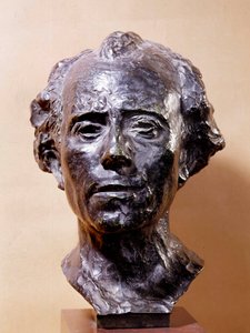 Byst av Gustav Mahler (1860-1911) kompositör Skulptur av Auguste Rodin (1840-1917) 1800-talets Paris, Musee Rodin