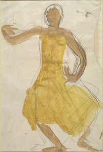 Dansös från Kungliga kambodjanska baletten av Auguste Rodin