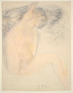 Naken - häl på örat av Auguste Rodin