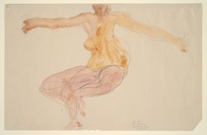 Naken dans av Auguste Rodin