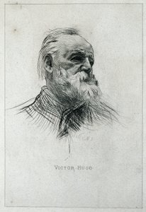 Porträtt av författaren Victor Hugo av Auguste Rodin