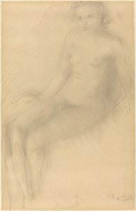 Sittande Kvinna Naken av Auguste Rodin